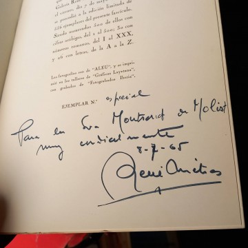 Miguel Capel, por Rafael SAntos Torroella (firmado).