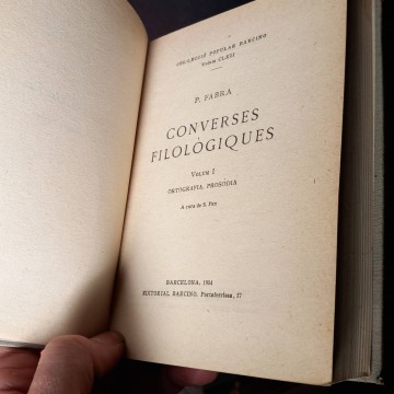 Converses filológiques, Pompeu Fabra.
