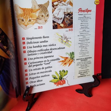 Revista de labores Penélope 19, punto de cruz ganchillo y bordado 2 €