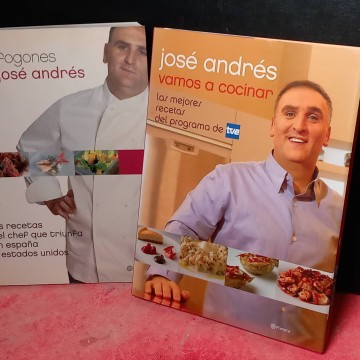 Lote 2 libros de cocina de José Andrés.