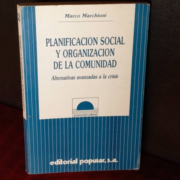 planificación social y organización de la comunidad, Marco Marchioni.