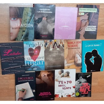 Lote 13 novelas románticas.