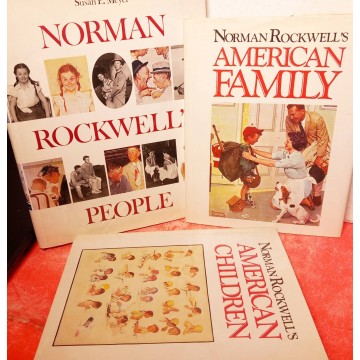 People, family and children, Norman Rockwell.