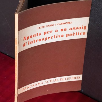 Apunts per a un assaig d'introspectiva poètica, Lluis Gassó i Carbonell.
