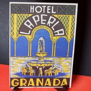 Estampa Hotel La Perla Granada