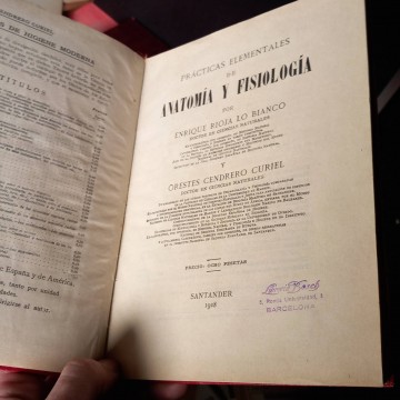 Prácticas de anatomía y fisiología, Enrique Rioja Lo Bianco.