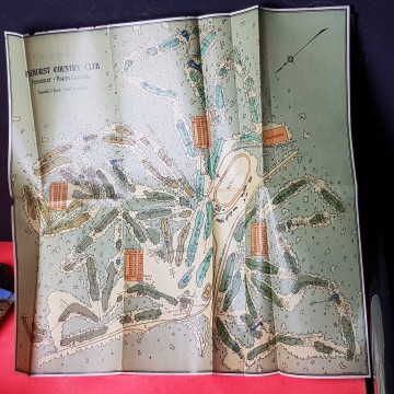 Mapa años 20 campo de golf Pinehurst country club