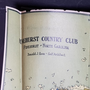 Mapa años 20 campo de golf Pinehurst country club