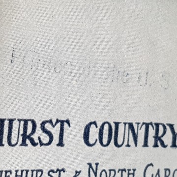 Mapa años 20 campo de golf Pinehurst country club