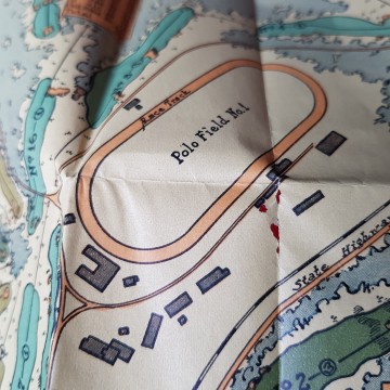 Mapa años 20 campo de golf Pinehurst country club