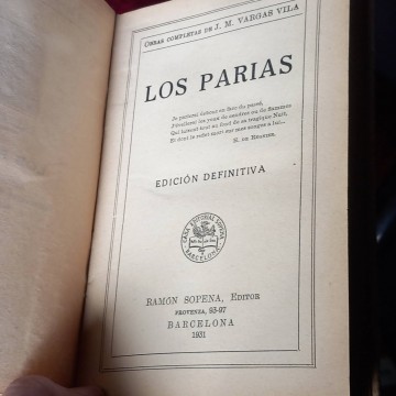 Los parias, José María Vargas Vila.