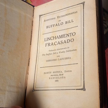 Lote 6 novelas Aventuras extraordinarias de Buffalo Bill, Gregorio Lafuerza.