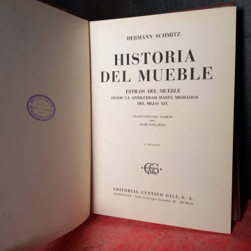 Historia del mueble, Hermann Schmitz.