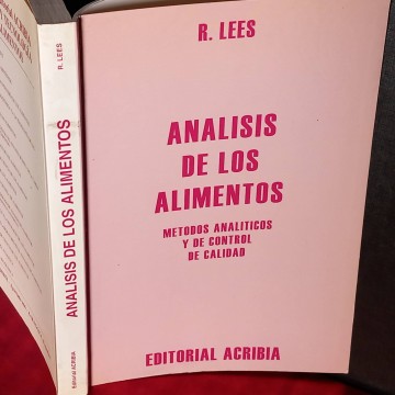 Análisis de los alimentos, R. Lees.