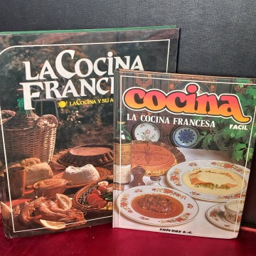 Lote 2 recetarios de cocina francesa.