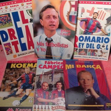 Lote 6 libros del Barça Dream Team.