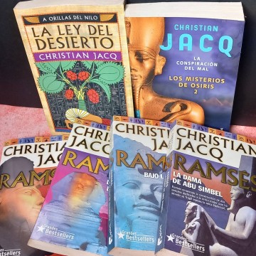 Lote 6 novelas de Christian Jacq.