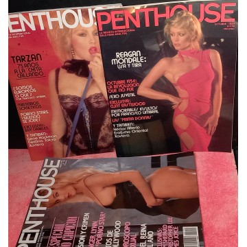 Lote revistas Penthouse nº 79, 115 y 154.