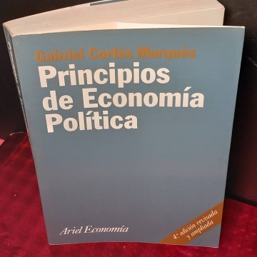 Principios de economía política, Gabriel Cortés Marqués.
