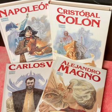Lote 4 biografías colección Hombres famosos.