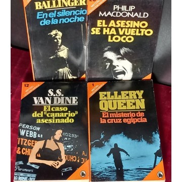 Lote 4 novelas negras.