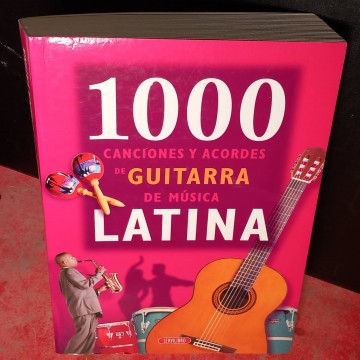 1000 canciones y acordes de guitarra de música latina.