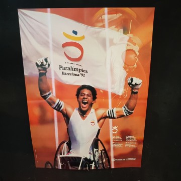 Cartel juegos paralimpicos Barcelona 92