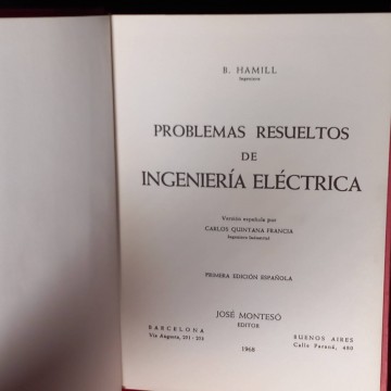 Problemas resueltos de ingeniería eléctrica, B. Hamill.