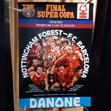 - F.Cartel final supercopa Nottingham Forest C. Barcelona.