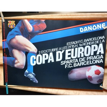 Carteles F.C. Barcelona Cartel Copa de Europa champions league pósters Barça