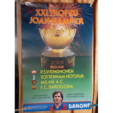 Cartel XXI Trofeu Joan Gamper 1986.