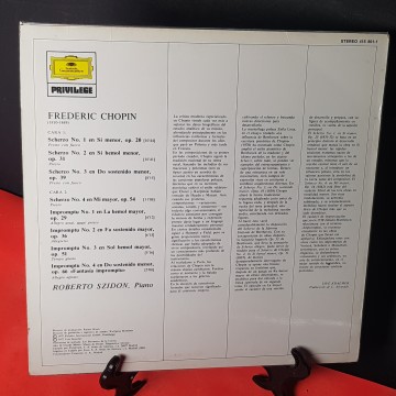 Roberto szidon interpreta Chopin los 4 impromptus LP