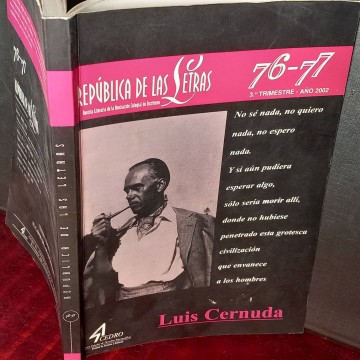 República de las letras 76-77, Luis Cernuda.