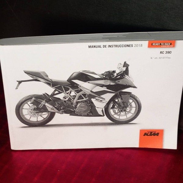 manual de instrucciones KTM RC 390. manual de instrucciones KTM RC 390.