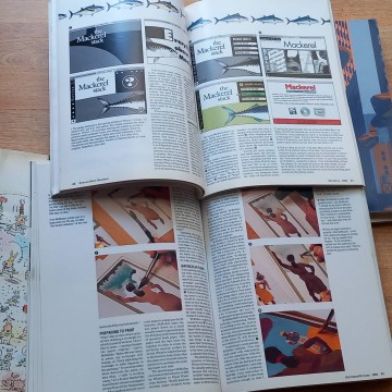 Lote 8 revistas de diseño gráfico Step by step graphics.
