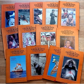 Lote 13 revistas Revista de Geografía Universal.