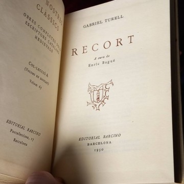 Recort, Gabriel Turell.