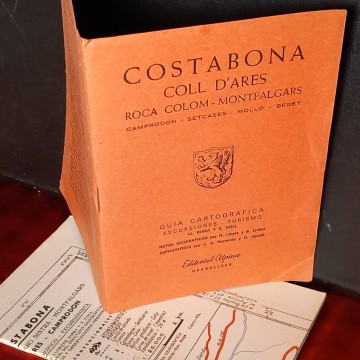 Costabona, Coll D'Ares, Roca Colom, Montfalgars, guia cartográfica.