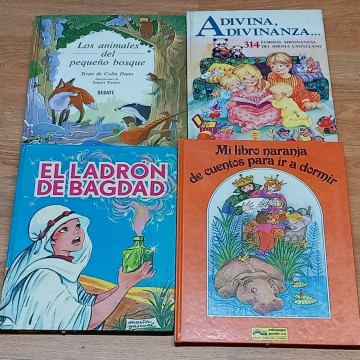 Lote 4 cuentos infantiles años 80-90.