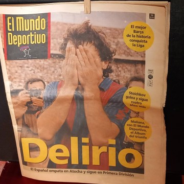 Barça campeón de Liga 1992, El Mundo deportivo 21994. diario F.C.Barcelona
