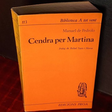 Cendra per Martina, Manuel de Pedrolo.
