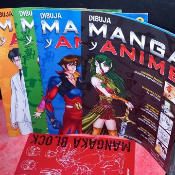 Dibuja manga y anime 2, 3, 4 y 5.