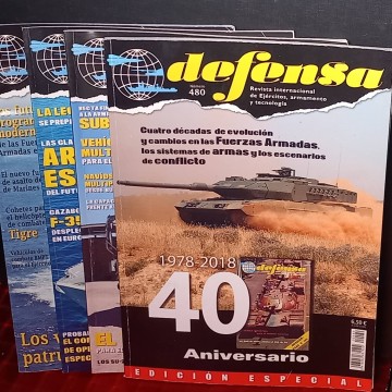 Lote Revistas Defensa 479, 480, 498 y 527.