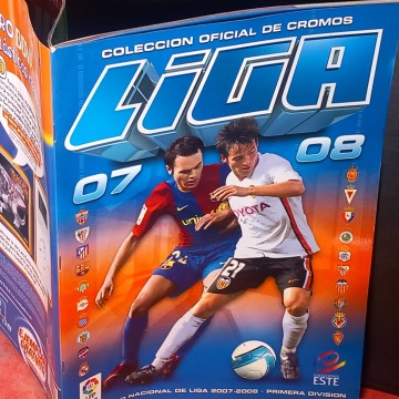 Álbum vacío Liga 07-08.