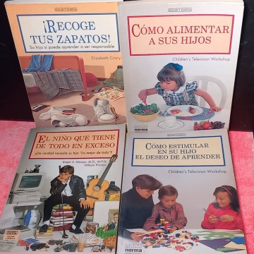 Lote 4 libros de pedagogía.