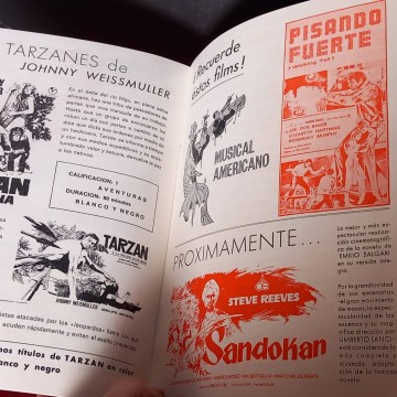 Catálogo de películas en 16mm Veloz Films 1977.