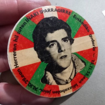 Pegatina dedicada a IÑAKI IPARRAGIRRE "IPARRA" (ETA).