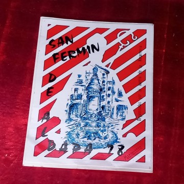 Pegatina San Fermín de Aldapa 78.