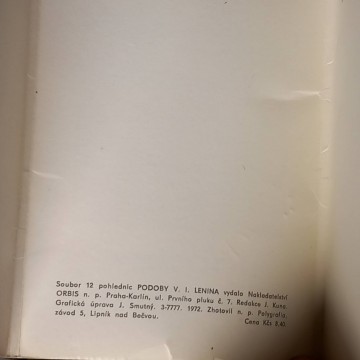 Colección de 10 postales de Lenin.
