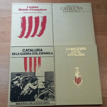 Lote 4 libros sobre Cataluña.